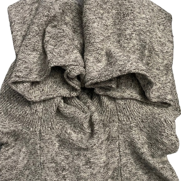 Two by Vince Camuto V Neck Long Raglan Bell Sleeve Knit Sweater Heather Gray XL - Picture 14 of 16